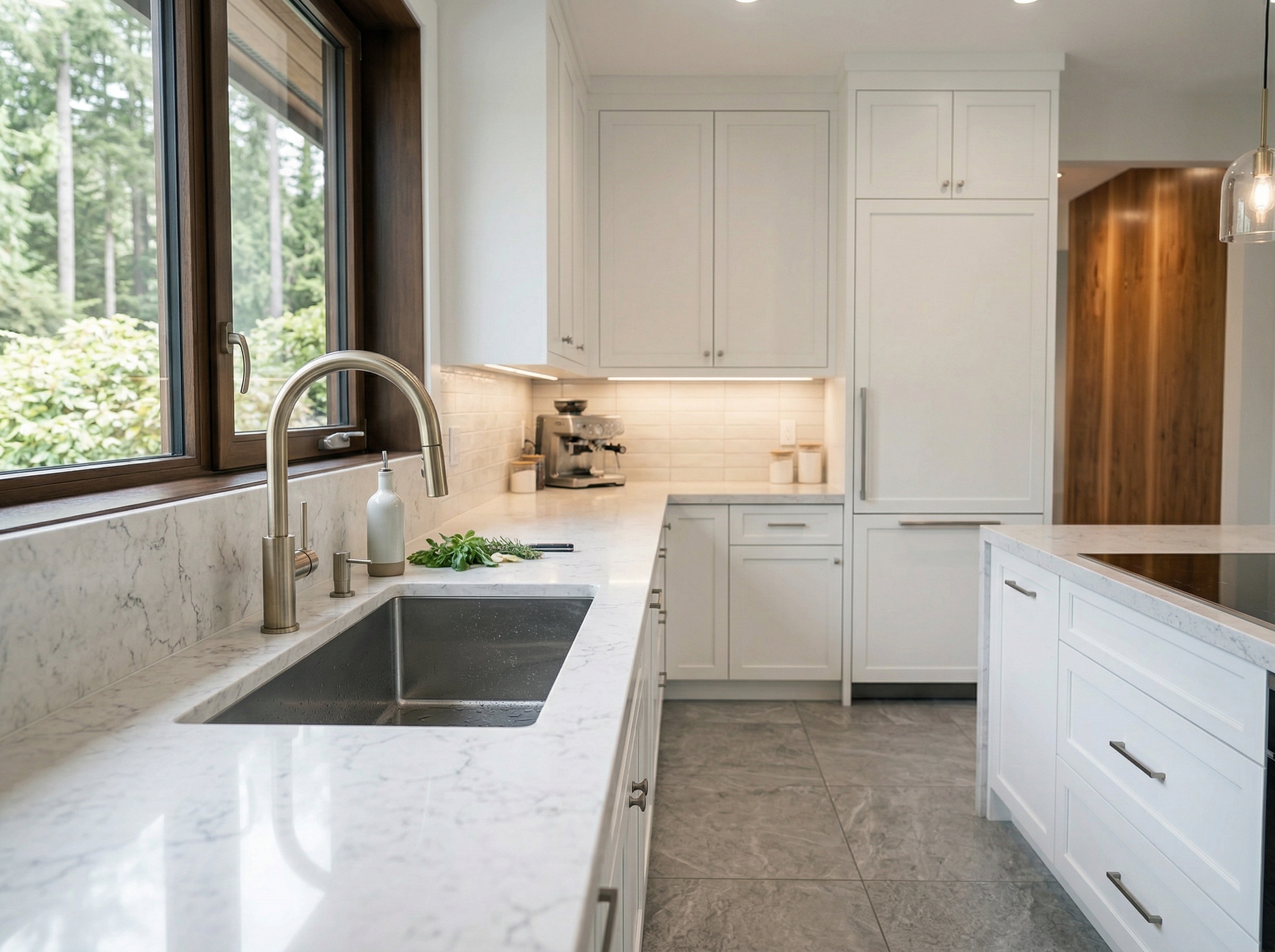 Professional plumber at work