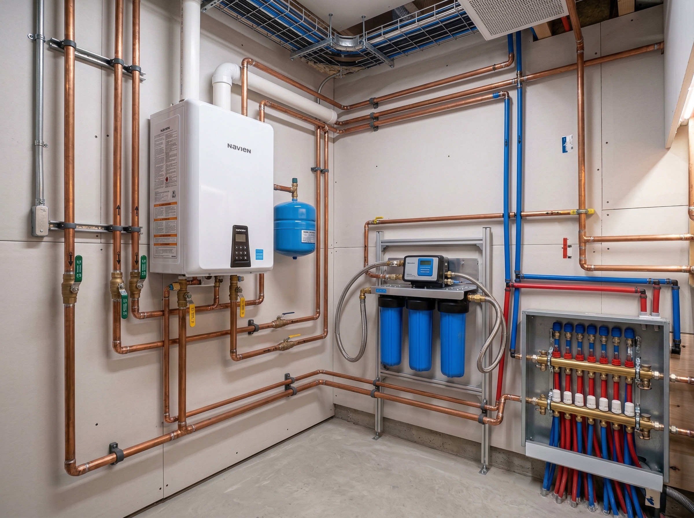 Professional mechanical room installation